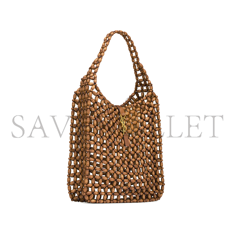 YSL LE 5 À 7 LARGE IN WOOD BEADS 823807KAAAZ9384 (30*35*10cm)